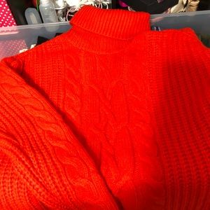 COPY - New cozy H&M turtle neck sweater dress red